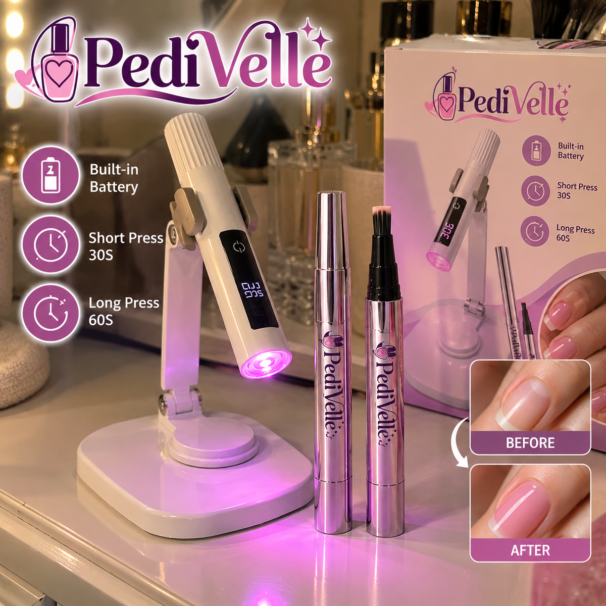 PediVelle™ On-The-Go Manicure Set