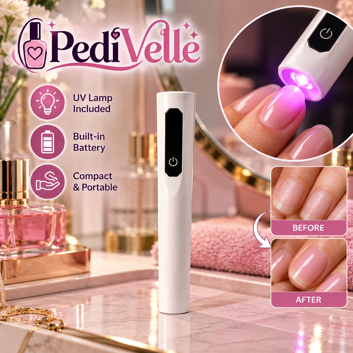 PediVelle™ On-The-Go Manicure Set