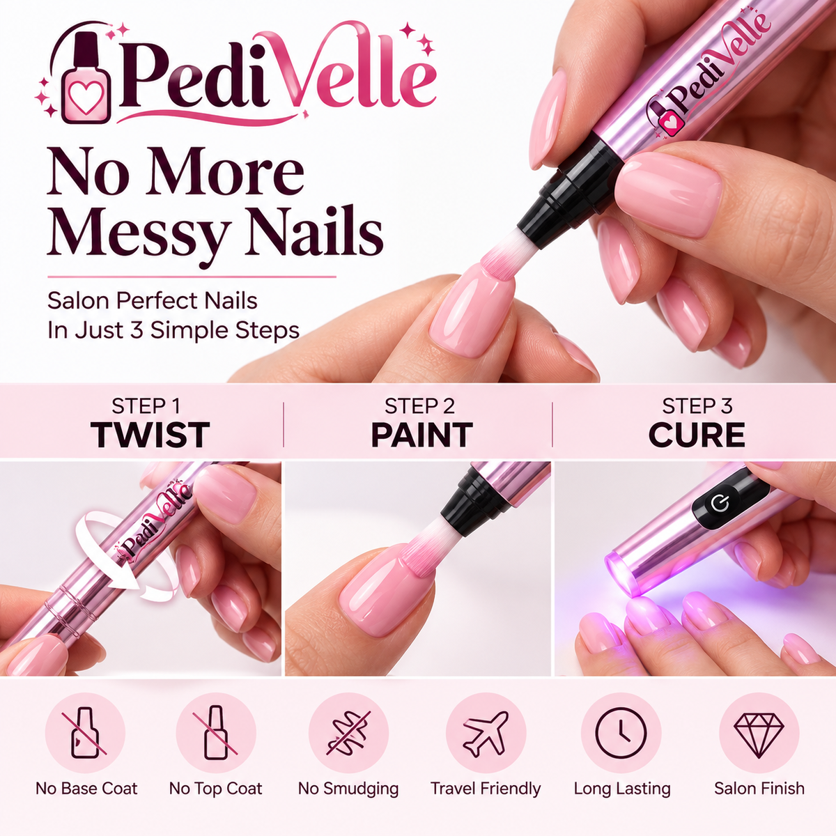 PediVelle™ On-The-Go Manicure Set